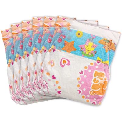Heless Weiße Puppenwindeln - 6er Pack, 28-35 cm Heless Weiße Puppenwindeln - 6er Pack, 28-35 cm