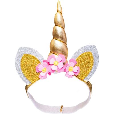 Heless Bandeau pour Poupée Licorne Or 35-45cm - Accessoire pour Poupée Heless Bandeau pour Poupée Licorne Or 35-45cm - Accessoire pour Poupée