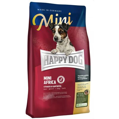 Happy Dog Mini Africa - Cibo per cani di piccola taglia con struzzo e patate Happy Dog Mini Africa - Cibo per cani di piccola taglia con struzzo e patate