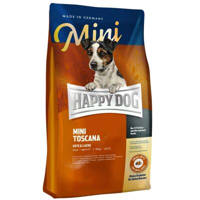 Happy Dog Mini Toscana - Anatra Salmone - 1kg Crocchette Happy Dog Mini Toscana - Anatra Salmone - 1kg Crocchette