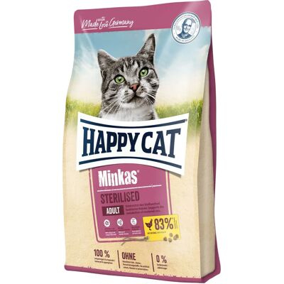Happy Cat Minkas Sterilised - Geringer Fettgehalt, Hochfaserfutter Happy Cat Minkas Sterilised - Geringer Fettgehalt, Hochfaserfutter
