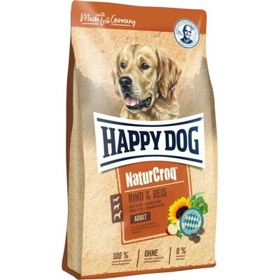 Happy Dog NaturCroq Rind & Reis 4 kg - Hundetrockenfutter Happy Dog NaturCroq Rind & Reis 4 kg - Hundetrockenfutter