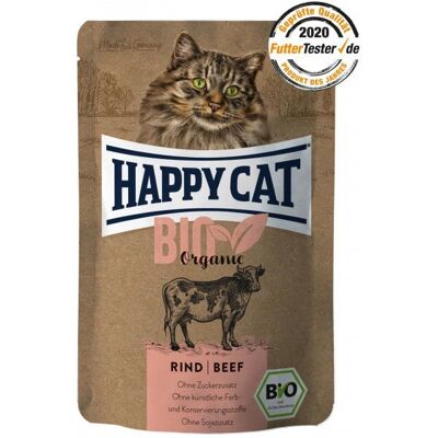 Happy Cat Bio Manzo Dorośli Organiczne 85g - Karma dla kotów Happy Cat Bio Manzo Dorośli Organiczne 85g - Karma dla kotów