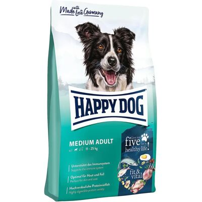 Happy Dog Medium Adult Hondenvoer - 4x1kg Happy Dog Medium Adult Hondenvoer - 4x1kg