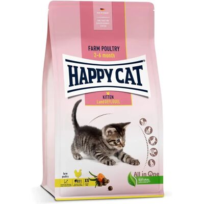 Happy Cat Young Kitten Land Geflügel - Riche en ingrédients naturels - Nourriture pour chatons Happy Cat Young Kitten Land Geflügel - Riche en ingrédients naturels - Nourriture pour chatons