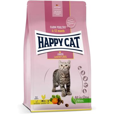 Happy Cat Supreme Jeune Junior Poulet - Nourriture sèche pour chats - Publicité Happy Cat Supreme Jeune Junior Poulet - Nourriture sèche pour chats - Publicité