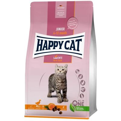 Happy Cat Junior Land-Ente - Katzentrockenfutter - 4 kg Happy Cat Junior Land-Ente - Katzentrockenfutter - 4 kg
