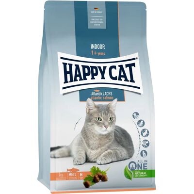 Happy Cat Atlantik-Lachs Indoor Katzenfutter - Trocken für Sensible Happy Cat Atlantik-Lachs Indoor Katzenfutter - Trocken für Sensible
