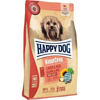 Happy Dog Mini Lachs & Reis - Hundefutter für kleine Rassen Happy Dog Mini Lachs & Reis - Hundefutter für kleine Rassen