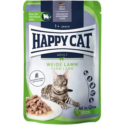 HAPPY CAT Mięso z pastwiska jagnięce w sosie - 40 x 85 g HAPPY CAT Mięso z pastwiska jagnięce w sosie - 40 x 85 g