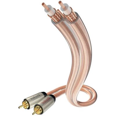 Inakustik In-Akustik Star Audio - Cable de subwoofer RCA - Blindado - Transparente Inakustik In-Akustik Star Audio - Cable de subwoofer RCA - Blindado - Transparente