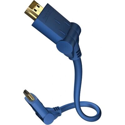 Inakustik - Premium HDMI-Kabel - 5 m - Blau - HDMI-Kabel Inakustik - Premium HDMI-Kabel - 5 m - Blau - HDMI-Kabel