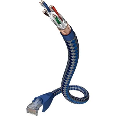 In-Akustik Premium Netzwerkkabel - 5M, Blau/Silber, Cat 6, Doppelabschirmung In-Akustik Premium Netzwerkkabel - 5M, Blau/Silber, Cat 6, Doppelabschirmung