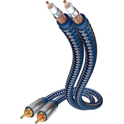 Inakustik Premium Audio - Lydkabel - 2 m - Blå - RCA Inakustik Premium Audio - Lydkabel - 2 m - Blå - RCA
