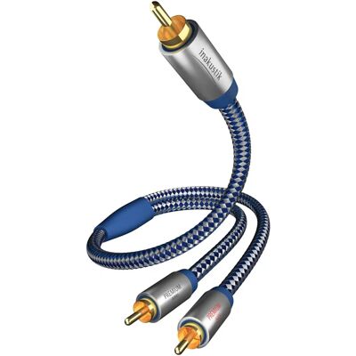 Inakustik 0040805 câble audio - 5m RCA Bleu Argent - Publicité Inakustik 0040805 câble audio - 5m RCA Bleu Argent - Publicité