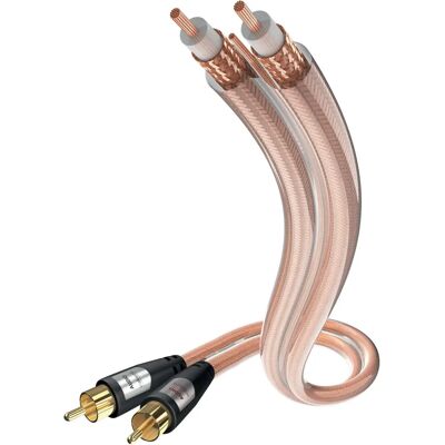 Inakustik 0030415 Audiokabel 5m RCA Transparent - Kabel Inakustik 0030415 Audiokabel 5m RCA Transparent - Kabel