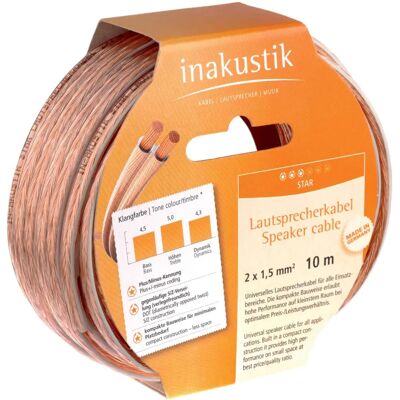 Inakustik 003021020 - 20m Audiokabel Transparent Inakustik 003021020 - 20m Audiokabel Transparent