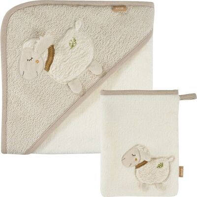 Fehn Baby Handdoek Model 046151 Biologische Katoen - Babytowel Fehn Baby Handdoek Model 046151 Biologische Katoen - Babytowel