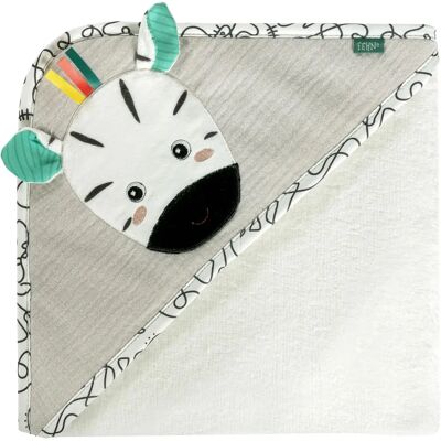 Baby Fehn DoBabyDoo Serviette de Bain à Capuche Zèbre - Serviette pour Bébé Baby Fehn DoBabyDoo Serviette de Bain à Capuche Zèbre - Serviette pour Bébé