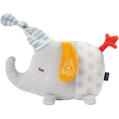 Fehn Elefant z nocnym światłem - Pluszowa zabawka, szary, z elementami świecącymi w ciemności Fehn Elefant z nocnym światłem - Pluszowa zabawka, szary, z elementami świecącymi w ciemności