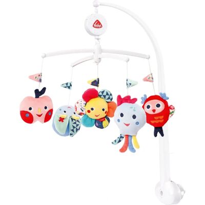 Mobile musical Fehn - Animaux colorés - Jouet pour bébé Mobile musical Fehn - Animaux colorés - Jouet pour bébé