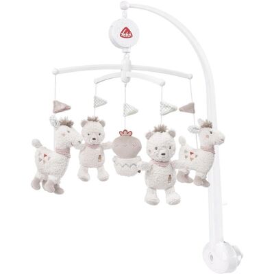 Mobile musical Fehn Peru - Mobile avec animaux en peluche Mobile musical Fehn Peru - Mobile avec animaux en peluche
