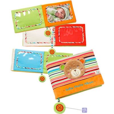 Álbum de fotos multicolorido para bebê Fehn Álbum de fotos multicolorido para bebê Fehn