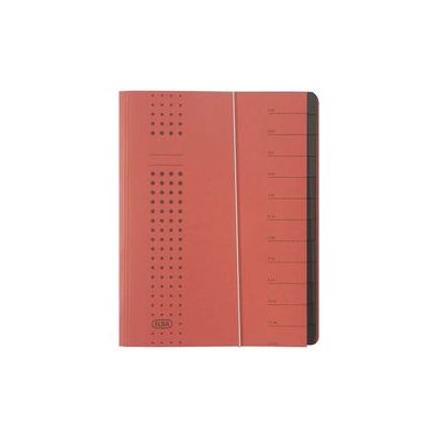 Elba Modello 400001993 Cartella - 12 scomparti, A4, Rosso Elba Modello 400001993 Cartella - 12 scomparti, A4, Rosso