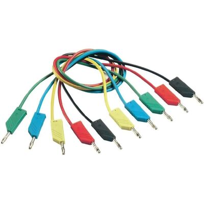 SKS Hirschmann 150/1 Meetkabel - Flexibel silicone, bananenstekkers 4mm SKS Hirschmann 150/1 Meetkabel - Flexibel silicone, bananenstekkers 4mm
