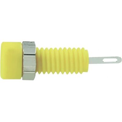 Hirschmann Bananen Stecker - Ni Nickel Zinn Kontakt - Gelb - 6A - 2mm - Mini-Labor Hirschmann Bananen Stecker - Ni Nickel Zinn Kontakt - Gelb - 6A - 2mm - Mini-Labor