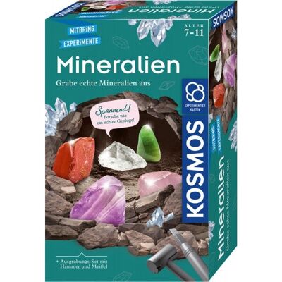 KOSMOS Kit d'Expérimentation Minéraux - Géologie pour Enfants KOSMOS Kit d'Expérimentation Minéraux - Géologie pour Enfants