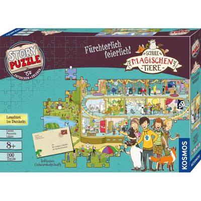 KOSMOS Puzzel: De school van magische dieren - 200 stukken - Gloei in het donker KOSMOS Puzzel: De school van magische dieren - 200 stukken - Gloei in het donker