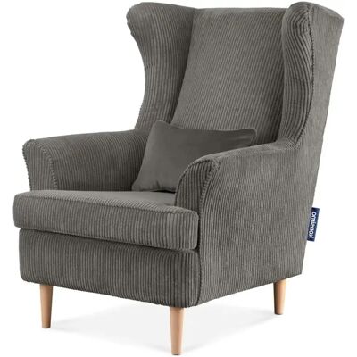 KONSIMO Stralis Grauer Ohrensessel - Sessel KONSIMO Stralis Grauer Ohrensessel - Sessel