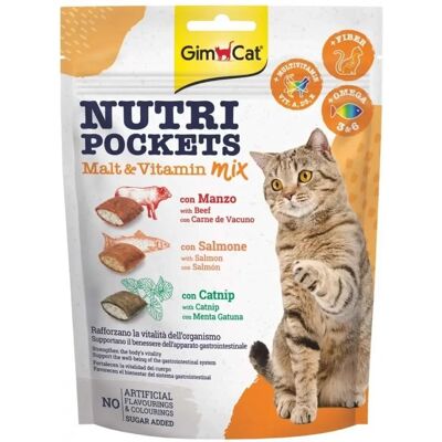 Gimcat Nutri Pockets Malt-Vitamin Mix Katzensnack - 150G Gimcat Nutri Pockets Malt-Vitamin Mix Katzensnack - 150G