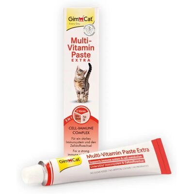 GimCat Multi-Vitamin-Extra Paste 100g - Macska Kiegészítő GimCat Multi-Vitamin-Extra Paste 100g - Macska Kiegészítő