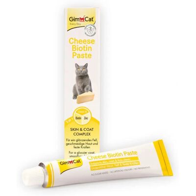 Pâte Fromage Biotine GimCat - Pour Chats - Publicité Pâte Fromage Biotine GimCat - Pour Chats - Publicité