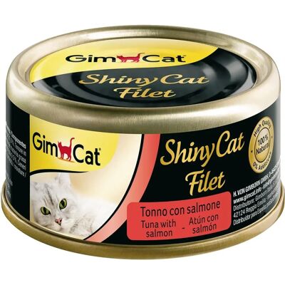 GimCat ShinyFilet Thon Saumon - Nourriture humide pour chats GimCat ShinyFilet Thon Saumon - Nourriture humide pour chats