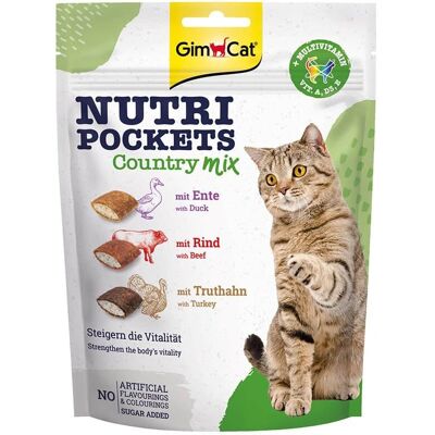 GimCat Nutri Pockets - Variétés de Saveurs - Snack pour Chats - Publicité GimCat Nutri Pockets - Variétés de Saveurs - Snack pour Chats - Publicité