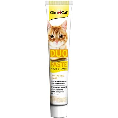 Gimcat Duo de Pâte 50 G Fromage Multi-Vitamines - Pâte pour animaux Gimcat Duo de Pâte 50 G Fromage Multi-Vitamines - Pâte pour animaux