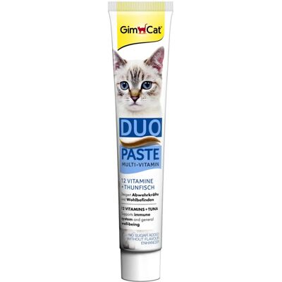 GimCat Duo De Pâte 50 G Multivitamines Tonijn + 12 Vitamines GimCat Duo De Pâte 50 G Multivitamines Tonijn + 12 Vitamines