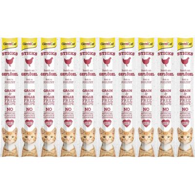 GimCat Sticks - Drób (30 Patyczków) - Przysmaki dla kotów GimCat Sticks - Drób (30 Patyczków) - Przysmaki dla kotów