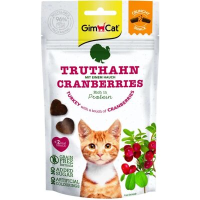 GimCat - Crunchy Snacks Truthahn Cranberries - Turkey - Cranberries - Cat Treats GimCat - Crunchy Snacks Truthahn Cranberries - Turkey - Cranberries - Cat Treats