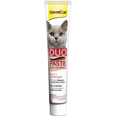 GimCat Anti-Hairball Duo Paste - Malt & Chicken GimCat Anti-Hairball Duo Paste - Malt & Chicken