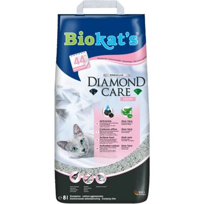 Biokat's Diamond Care Fresh 8L kattenbakvulling - Geurcontrole & Aloe Vera Biokat's Diamond Care Fresh 8L kattenbakvulling - Geurcontrole & Aloe Vera