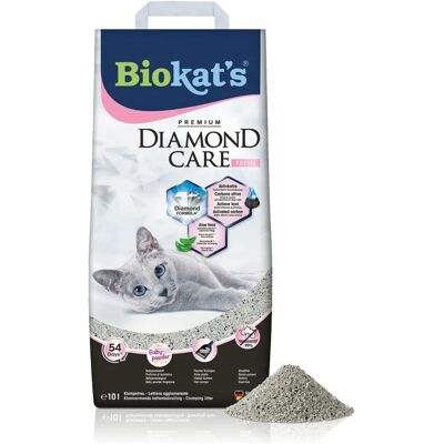 Biokat's Diamond Care Fresh Kattsand - Premium luktbindning Biokat's Diamond Care Fresh Kattsand - Premium luktbindning