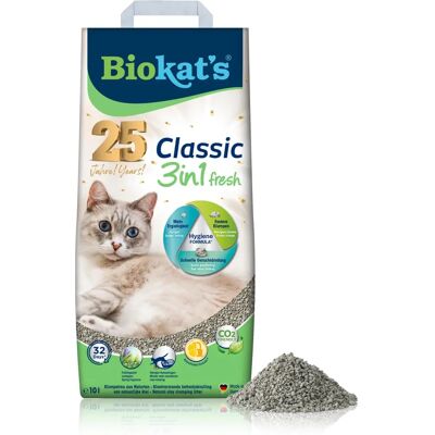 Litière pour chat Biokat's Classic Fresh 3en1 - 10l Litière pour chat Biokat's Classic Fresh 3en1 - 10l