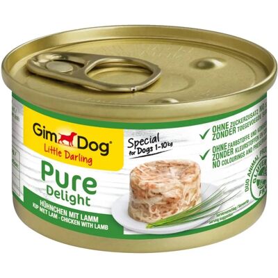Gimdog Little Darling Pure Delight - Kip & Lam - 12x85g Hondenvoer Gimdog Little Darling Pure Delight - Kip & Lam - 12x85g Hondenvoer