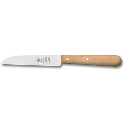 Windmühlenmesser Gemüsemesser - 85 mm, Braun, Buchenholzgriff - Gerade Klinge Windmühlenmesser Gemüsemesser - 85 mm, Braun, Buchenholzgriff - Gerade Klinge
