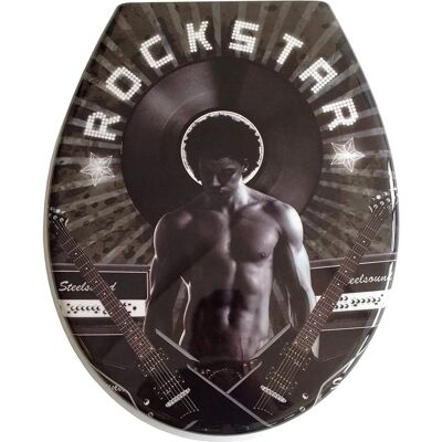ADOB Rockstar WC-Sitz - SoftClose, Abnehmbar, Schwarz ADOB Rockstar WC-Sitz - SoftClose, Abnehmbar, Schwarz