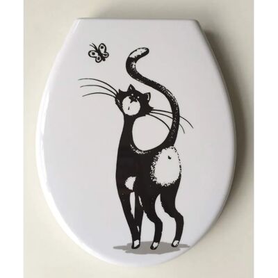 ADOB Katze WC-Sitz - Absenkautomatik, Abnehmbar, Standardgröße ADOB Katze WC-Sitz - Absenkautomatik, Abnehmbar, Standardgröße